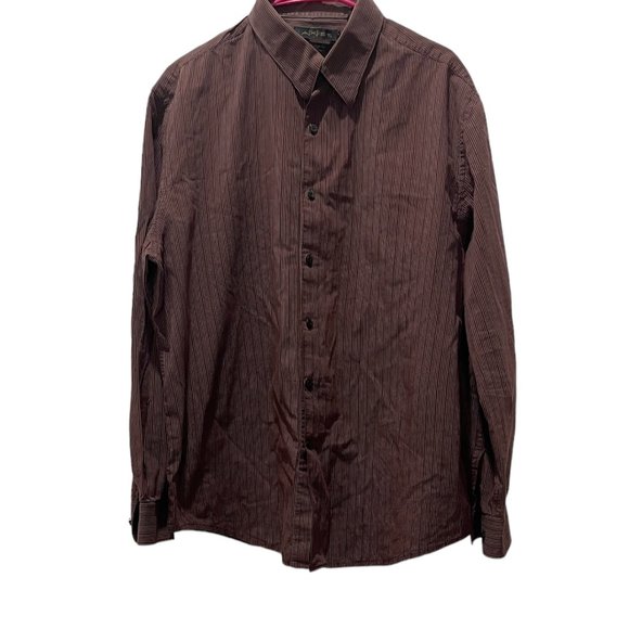 Men's Dress Shirt, Axist, XXL, Brown, Preloved in Good Condition - Picture 2 of 5